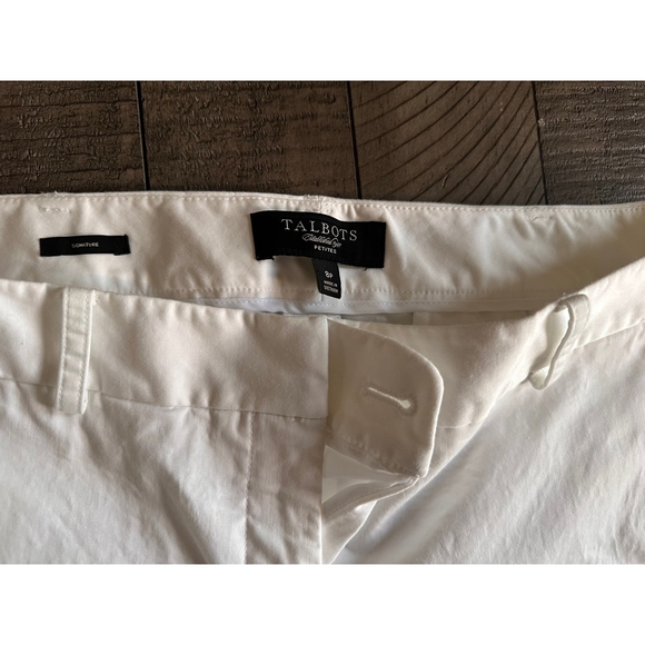 Women's Talbots White Wide Leg Pants Size 8P - Picture 5 of 7